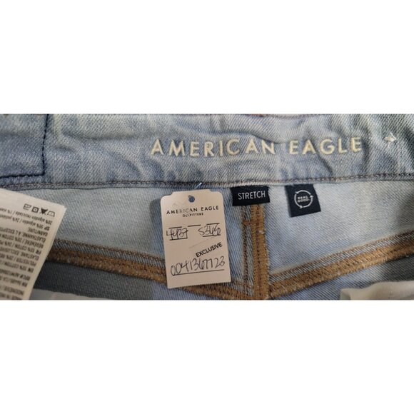 American Eagle Women’s Size 2 Shorth Straight Leg Cropped Fit Jeans Denim Blue - Picture 7 of 16